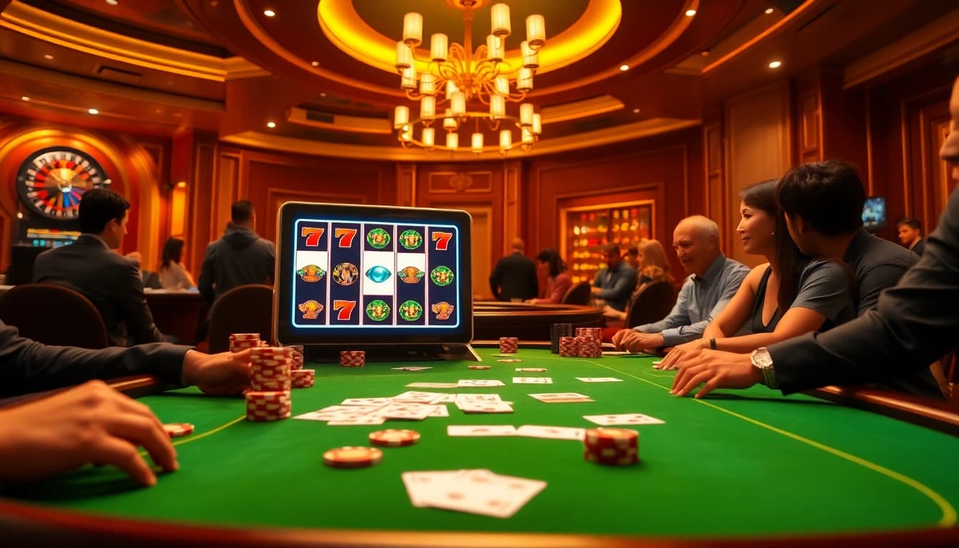 Situs Gacor meningkatkan suasana kasino yang mendebarkan dengan mesin slot yang menghadirkan kemenangan dan meja poker yang berwarna-warni.