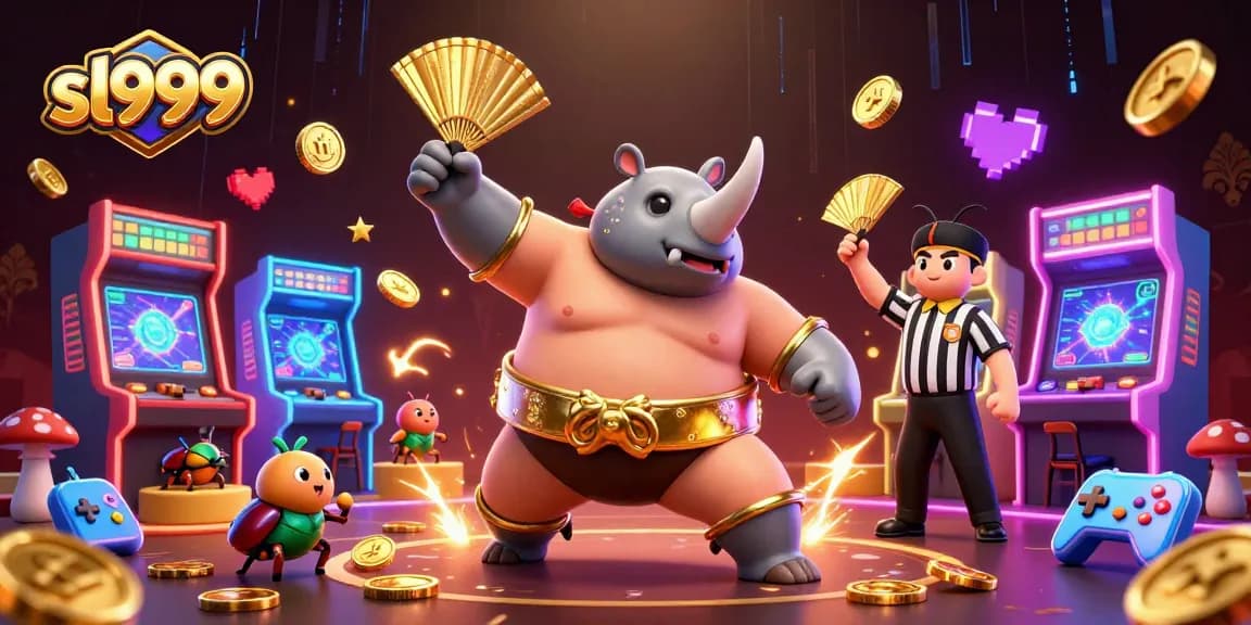 Experience the thrill of sl999 with beetle champions and exciting arcade elements flying around.