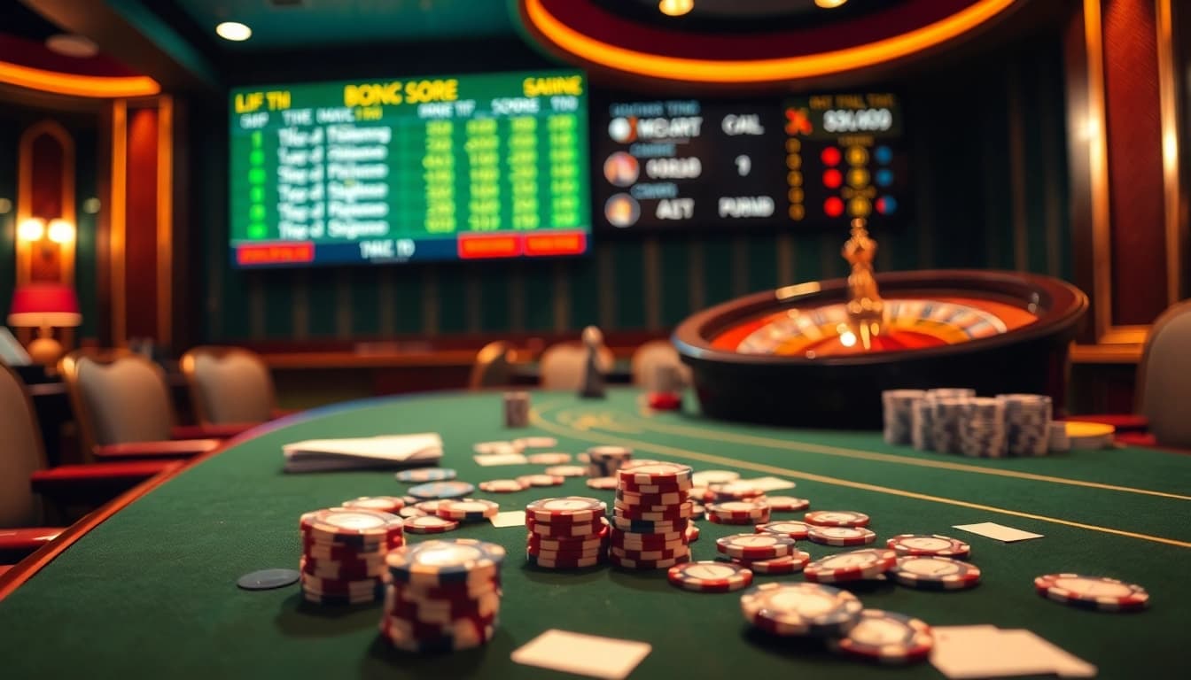 Experience exhilarating betting with 7m tỷ lệ bóng đá on a luxurious casino table.