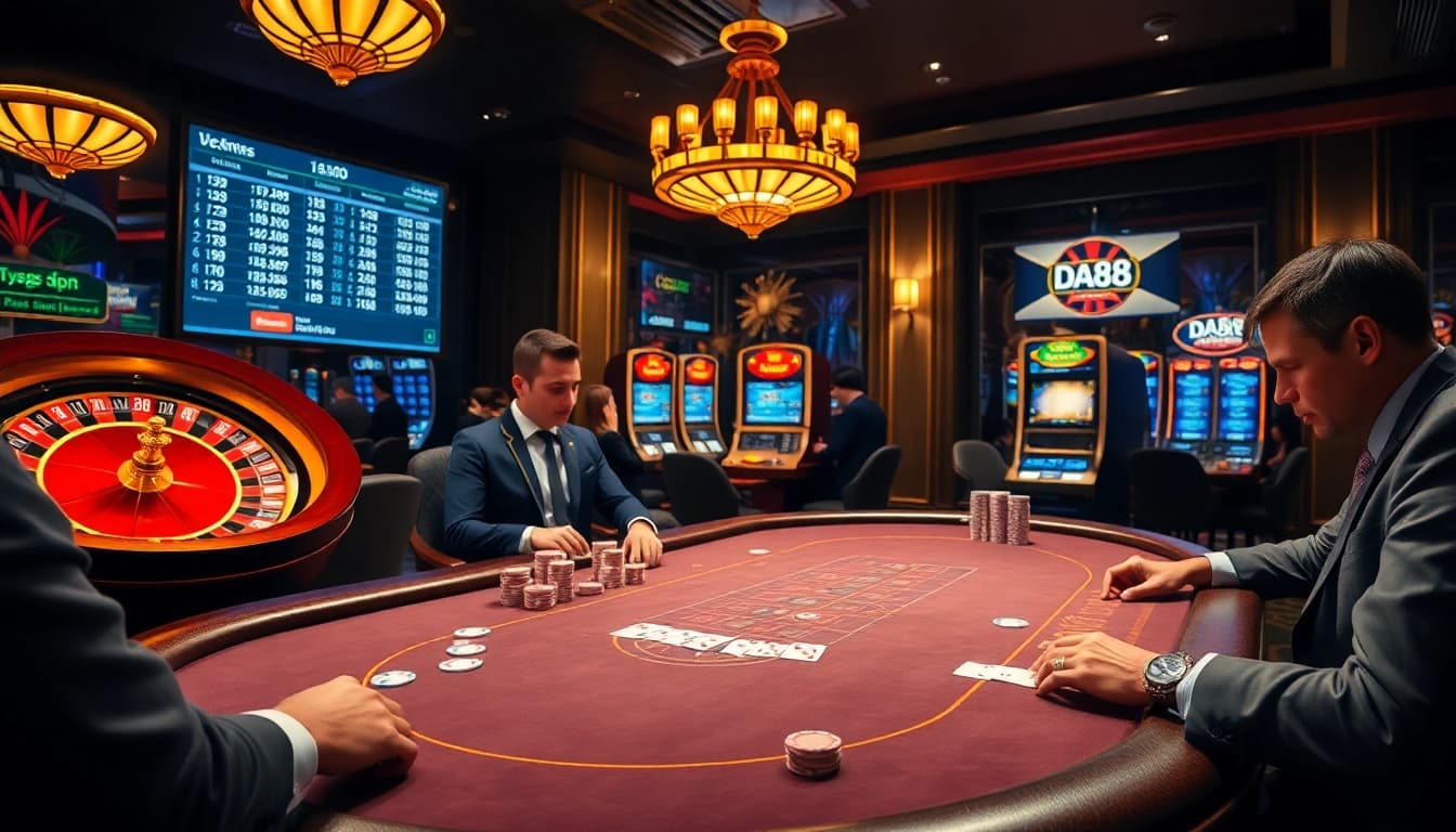 Experience winning moments at https://da88.london with vibrant poker chips and thrilling roulette action.