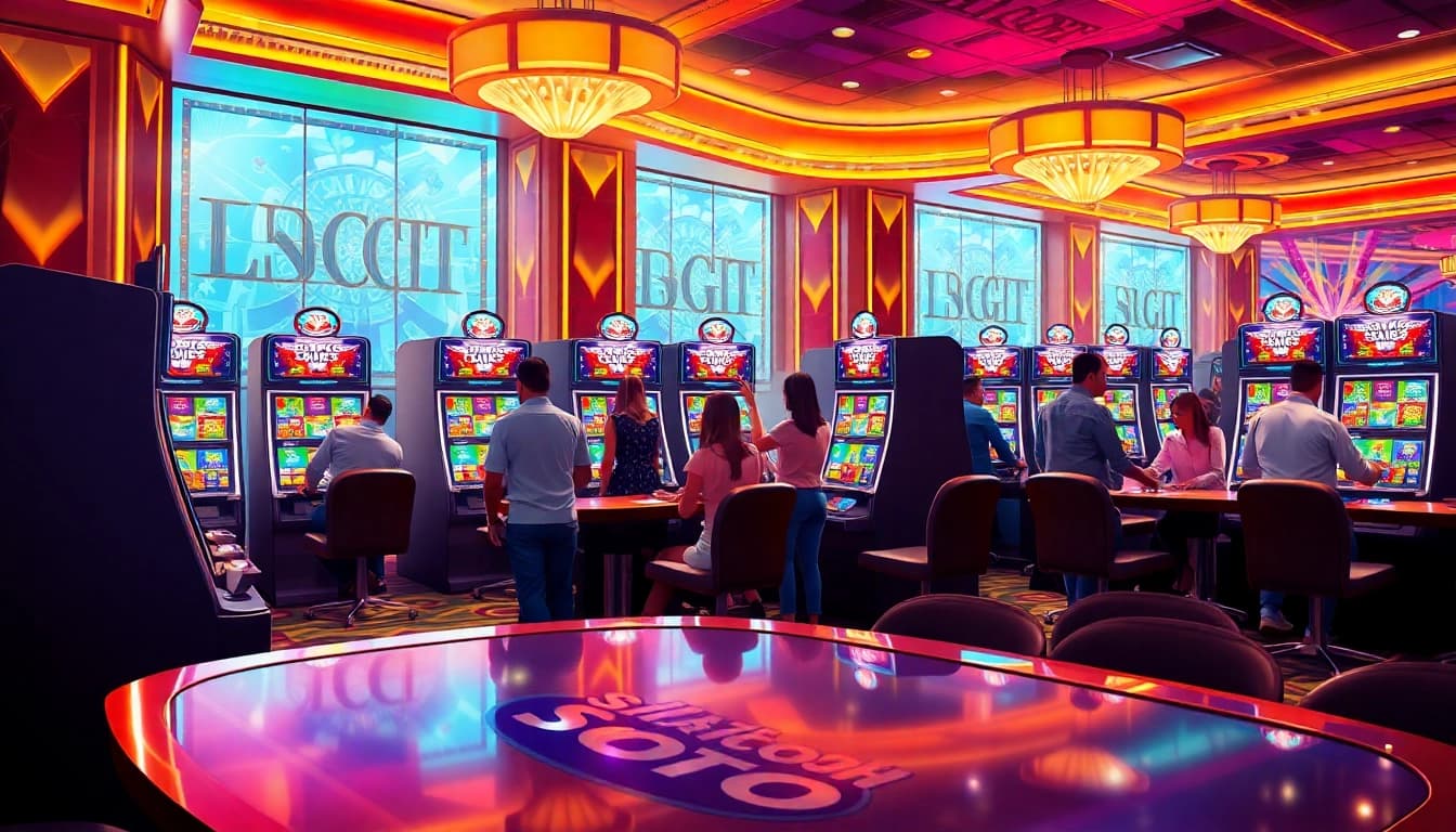 Experience the thrill of winning at Slot Gacor with vibrant casino machines and enthusiastic players.