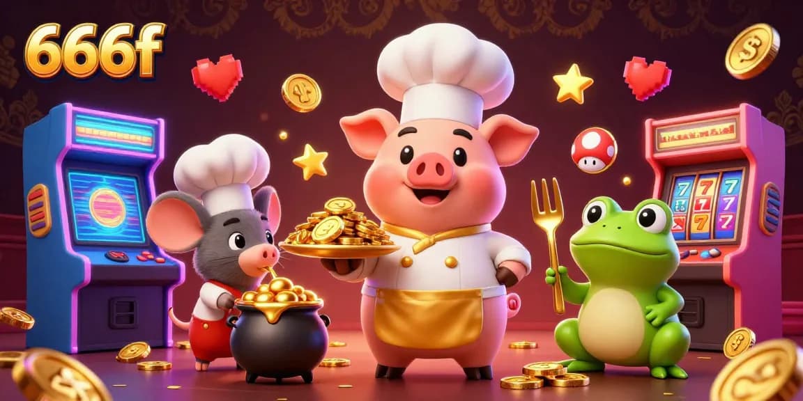 Play exciting games at 666f with golden coins and vibrant casino elements, bringing fun to life.
