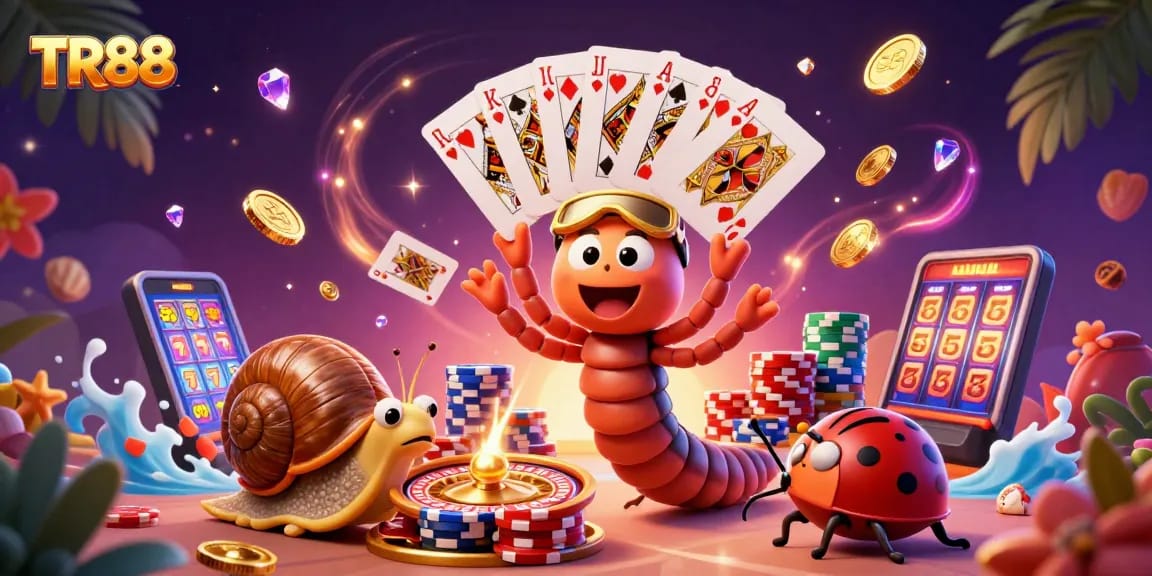 Win big at TR88 Casino with a lively dealer and exciting gameplay elements in a rich casino scene.