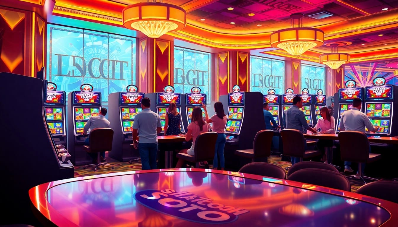 Experience the thrill of winning at Slot Gacor with vibrant casino machines and enthusiastic players.