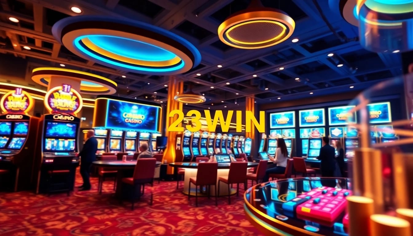 Experience the vibrant online casino atmosphere of 23win.day with interactive games and modern design.