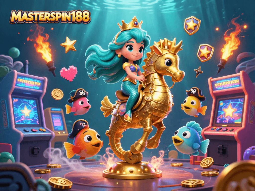 Engage with MASTERSPIN188 for thrilling underwater adventures in an energetic casino setting.