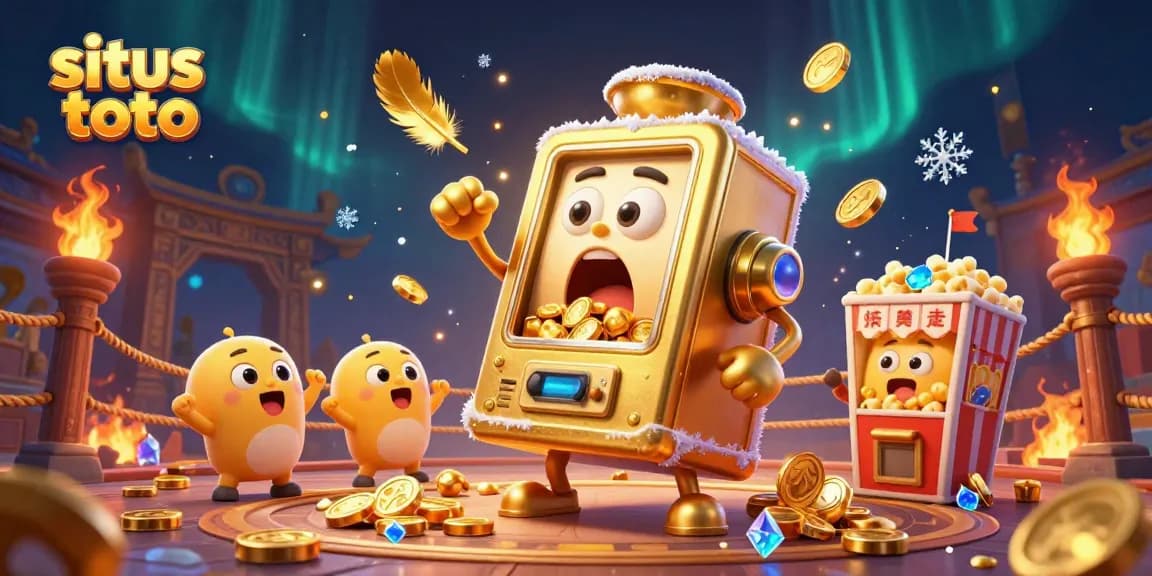 Menangkan jackpot di situs toto dengan mesin slot emas dan koin berhamburan