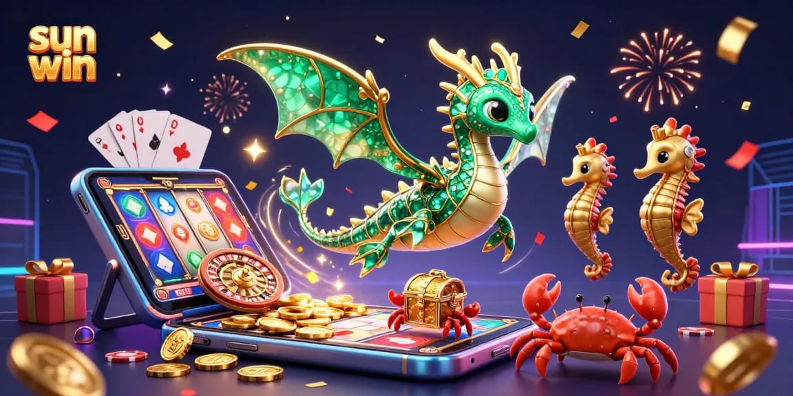 Experience the excitement with sun win as mythical sea creatures and gaming action spark joy.