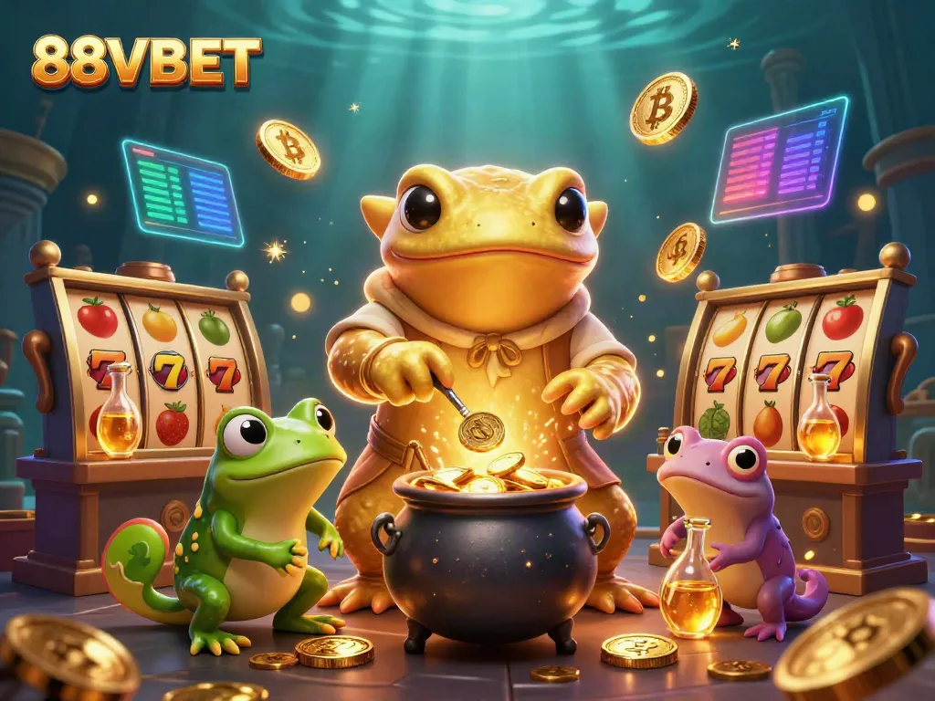 Engage with 88VBET through an enchanting casino world with alchemy themes and vibrant gaming elements.
