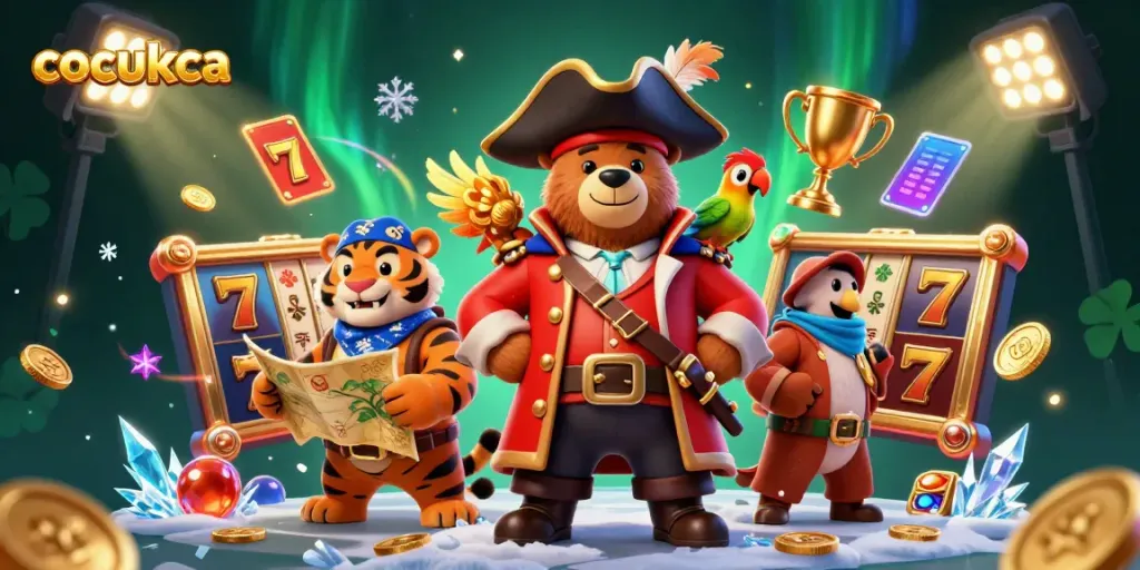 Menangkan jackpot di Cocokca dengan suasana permainan slot yang mendebarkan dan karakter lucu.