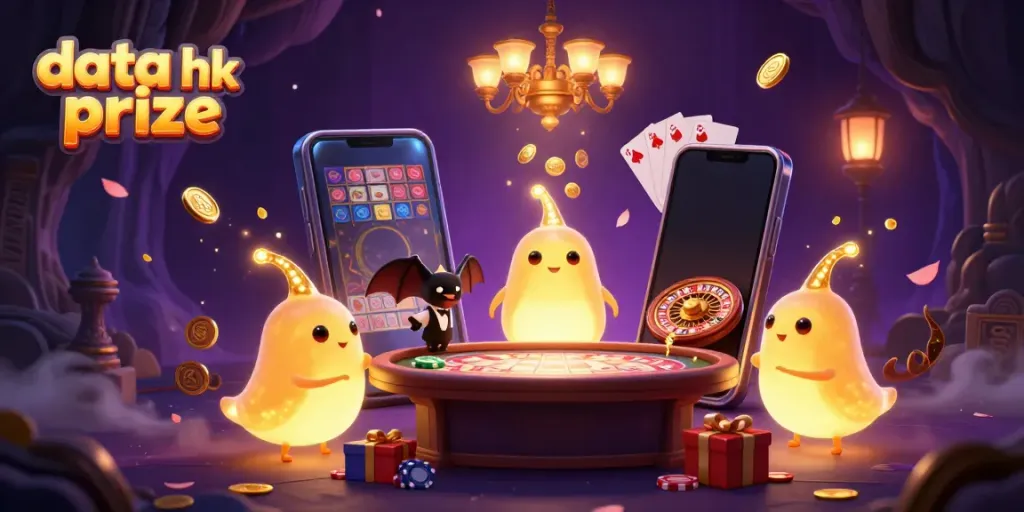 Menampilkan data hk prize dalam ilustrasi kasino dengan karakter unik dan elemen permainan menarik.