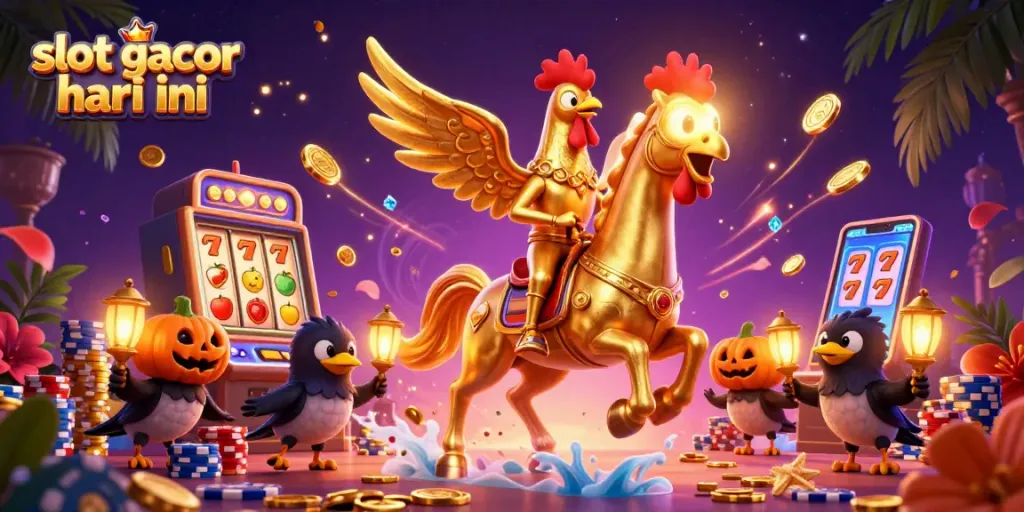 Menangkan slot gacor hari ini dengan gambar ilustrasi kasino yang dinamis dan menarik.