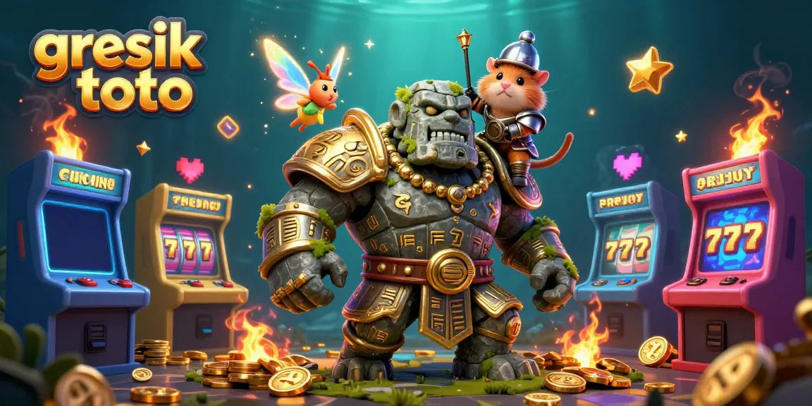 Experience thrilling gaming at gresik toto with vibrant characters and dynamic casino elements.