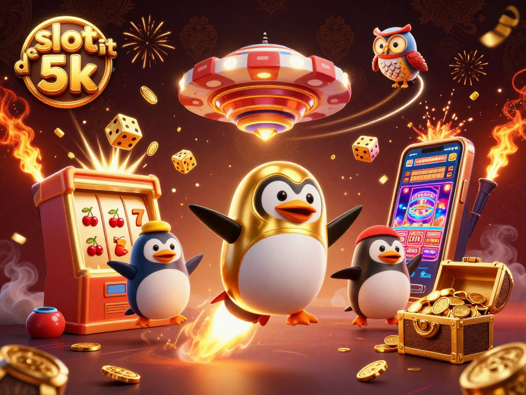 Engage with the vibrant slot deposit 5k scene showcasing dynamic 3D elements and casino symbols.