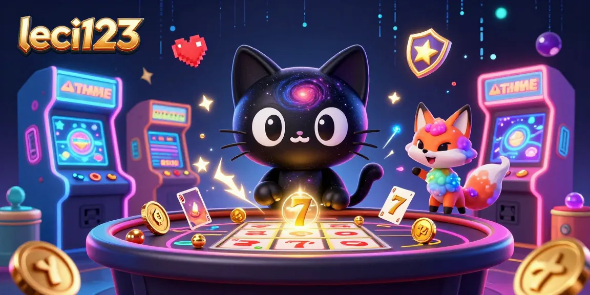 Engage in exciting gameplay at leci123's cosmic casino with vibrant characters and dynamic game elements.