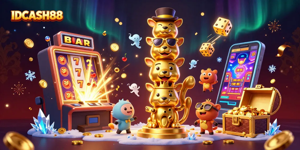 IDCASH88 players enjoy thrilling slot action with vibrant jackpots, winning symbols, and exciting game features.