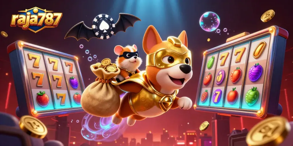 Raja787 menyediakan pengalaman kasino yang mengesankan melalui ilustrasi 3D karakter superhero dan elemen permainan.