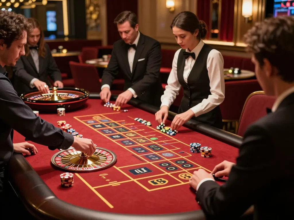 Engaged players experiencing the thrill of roulette at LGOGOAL's exciting casino
