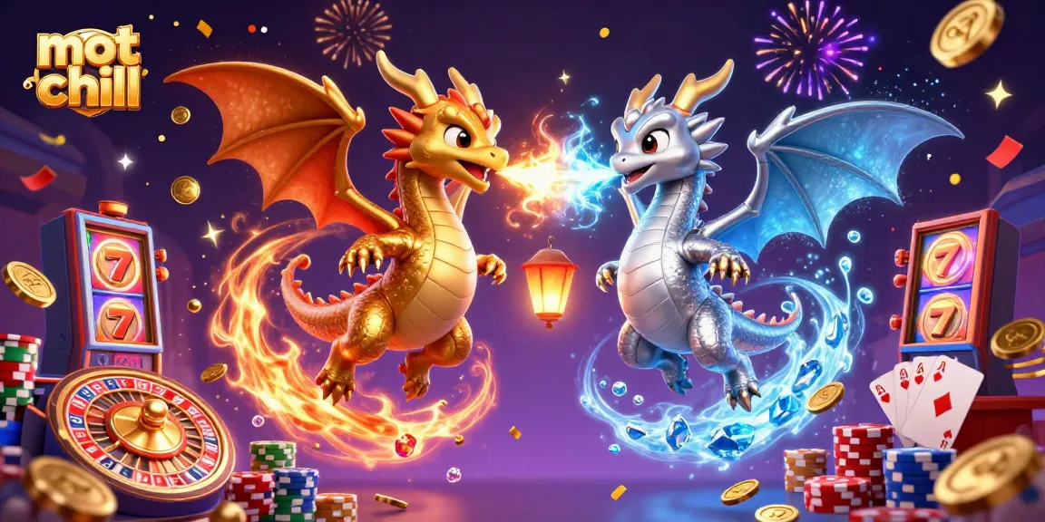 Experience mot chill with thrilling 3D dragons amidst a vibrant casino adventure