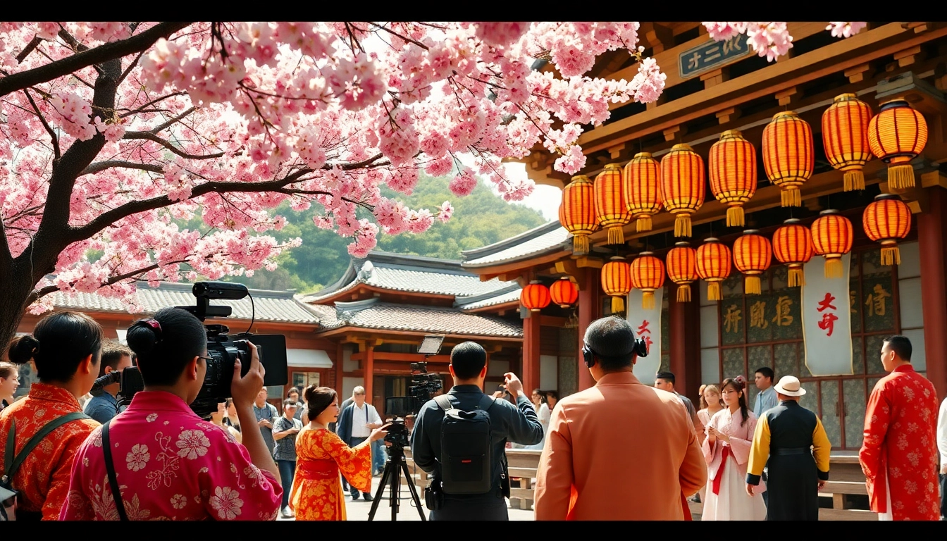 Saksikan pembuat film jepang beraksi dengan latar indah dan warna cerah.