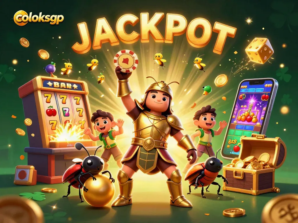 coloksgp menang besar dalam permainan jackpot dengan karakter dan elemen kasino yang menarik