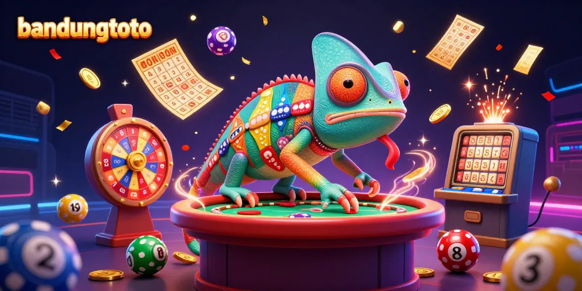 Experience the thrill of bandungtoto with a colorful 3D illustration showcasing exciting casino elements.