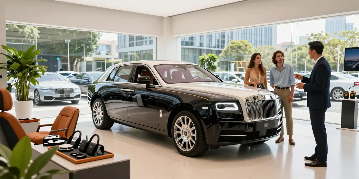 Pengalaman penyewaan mobil mewah di LUXURY 777 dengan konsultasi profesional di showroom modern.