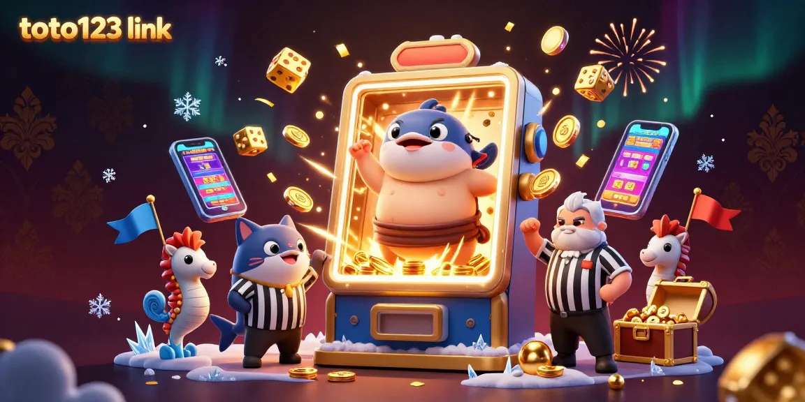 Engage with the thrilling world of toto123 link, featuring interactive slot machines and lively 3D characters.