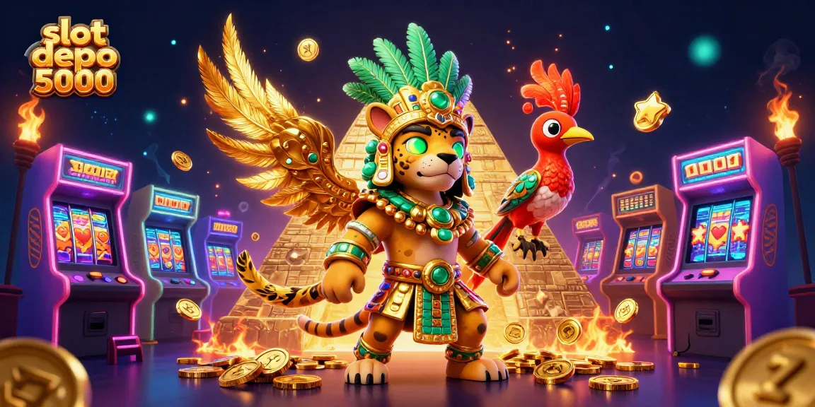Experience thrilling wins at slot depo 5000 with vibrant casino-inspired artwork