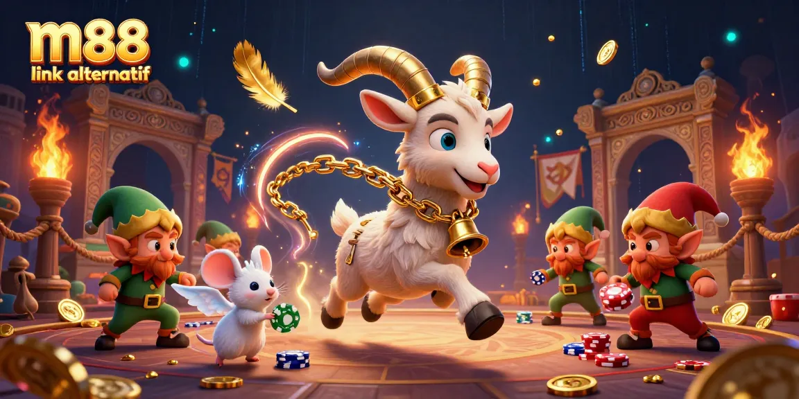 Experience festive chaos in the casino with m88 link alternatif and festive characters stealing the show.