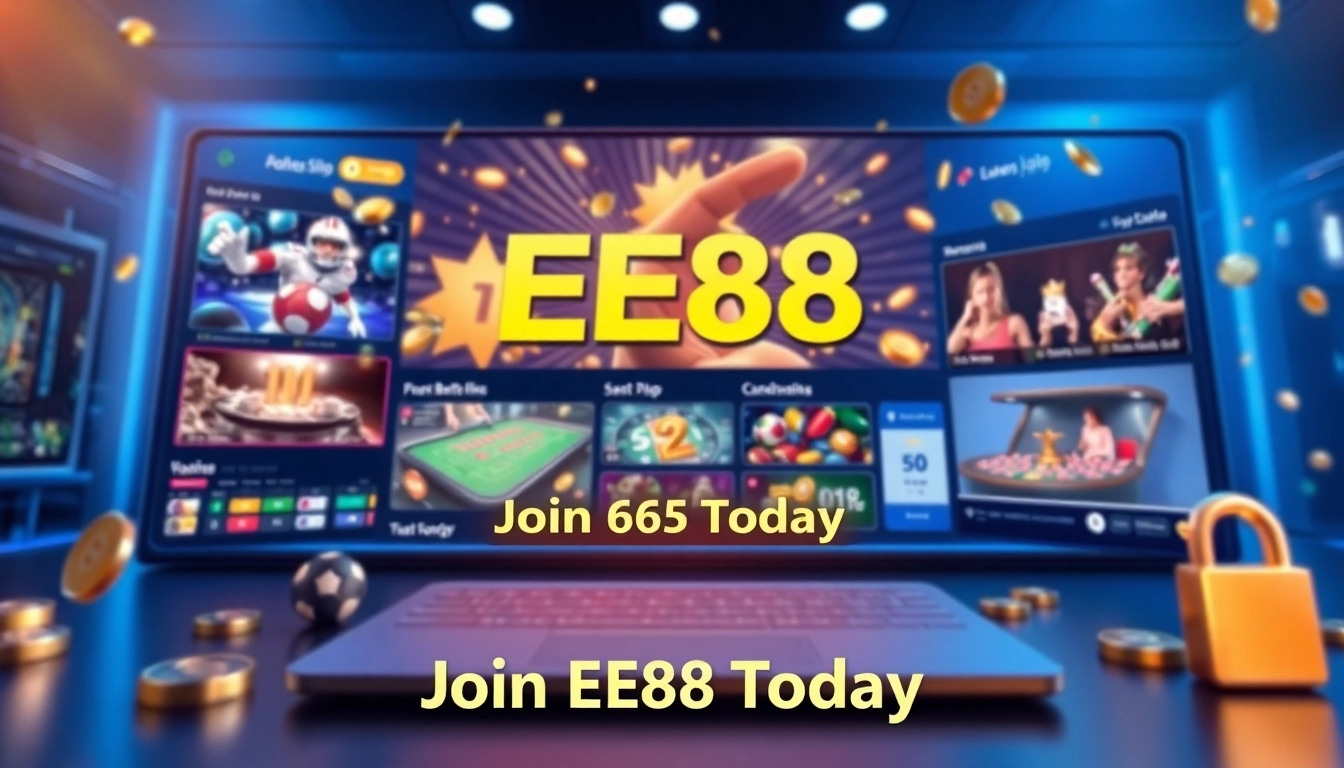 Experience the thrill of gaming with Link ee88's vibrant online casino interface.