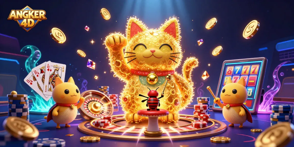 Experience thrilling wins with ANGKER 4D's vibrant casino adventures featuring lucky symbols and dynamic gameplay.