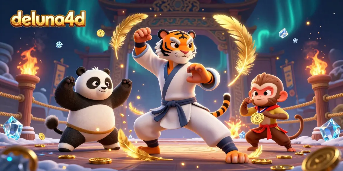Experience winning strategies with deluna4d in an exciting gambling atmosphere filled with cartoon characters and vibrant effects.