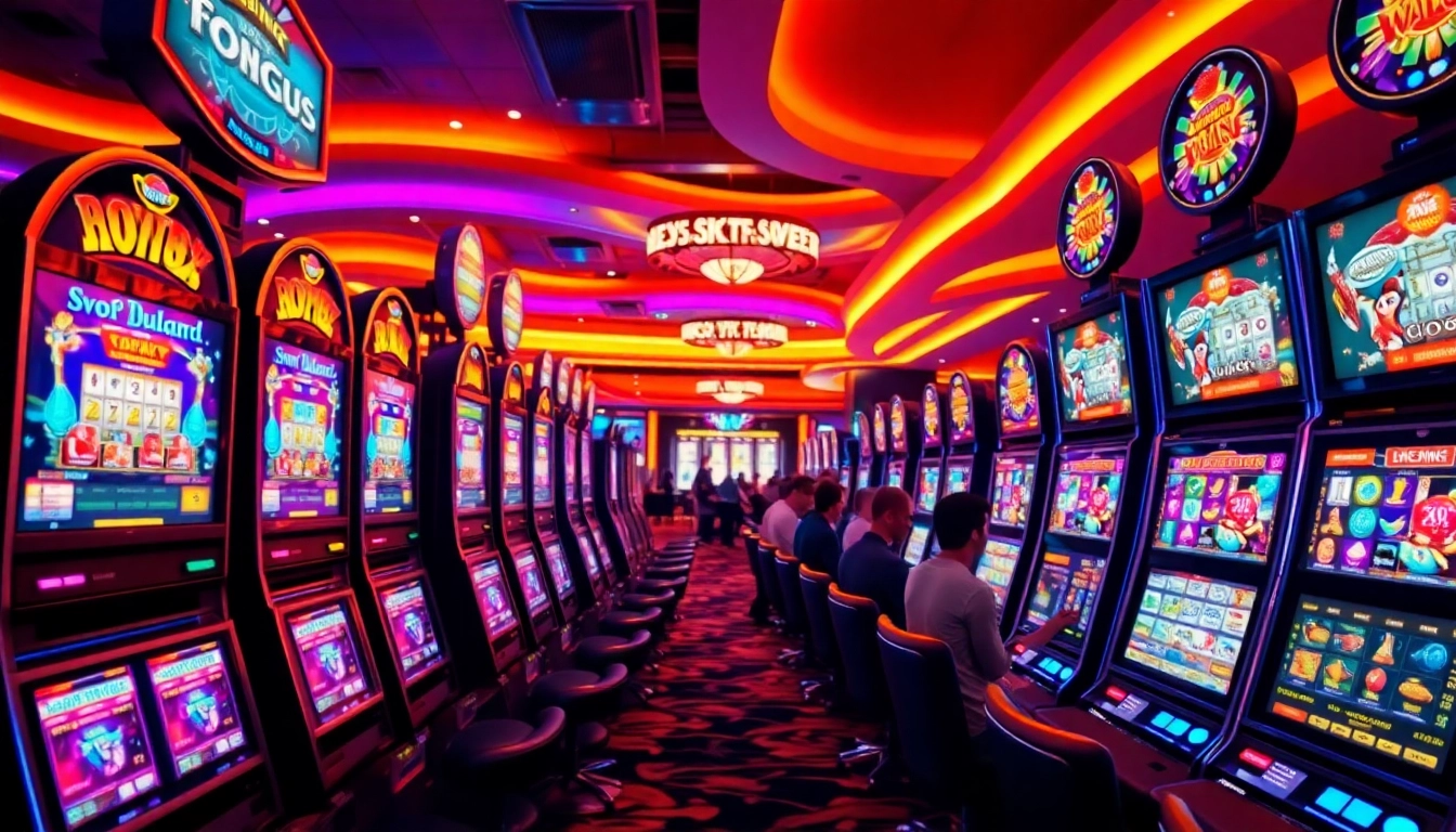 Menangkan jackpot dari slot yang menarik di kasino yang berwarna-warni.