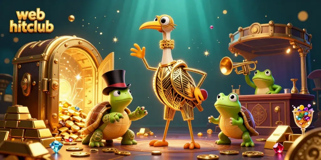 Experience thrilling excitement at web hitclub, where vibrant characters come to life amidst dazzling treasure.