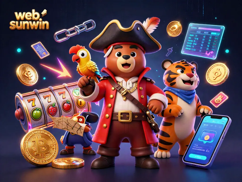 Engage with web sunwin through a vibrant 3D casino scene showcasing dynamic gambling elements.