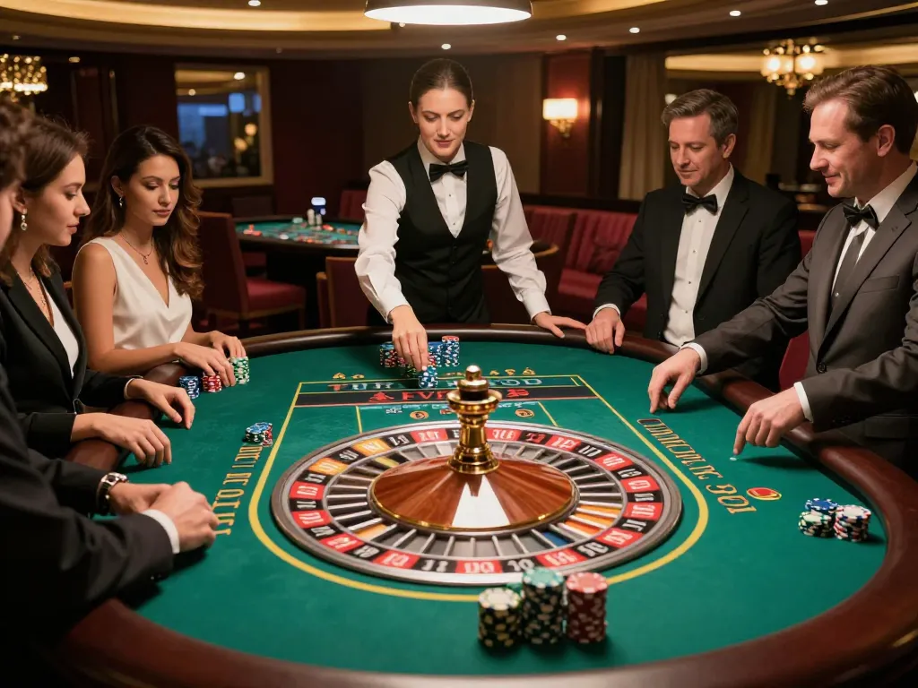 Players engaging in a thrilling roulette game at F168 casino, showcasing excitement and strategy.