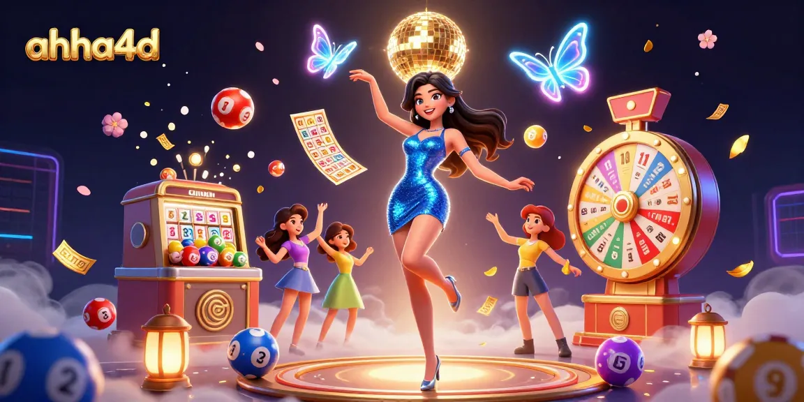 Engage with vibrant lottery gameplay on ahha4d with colorful balls and an exciting atmosphere.