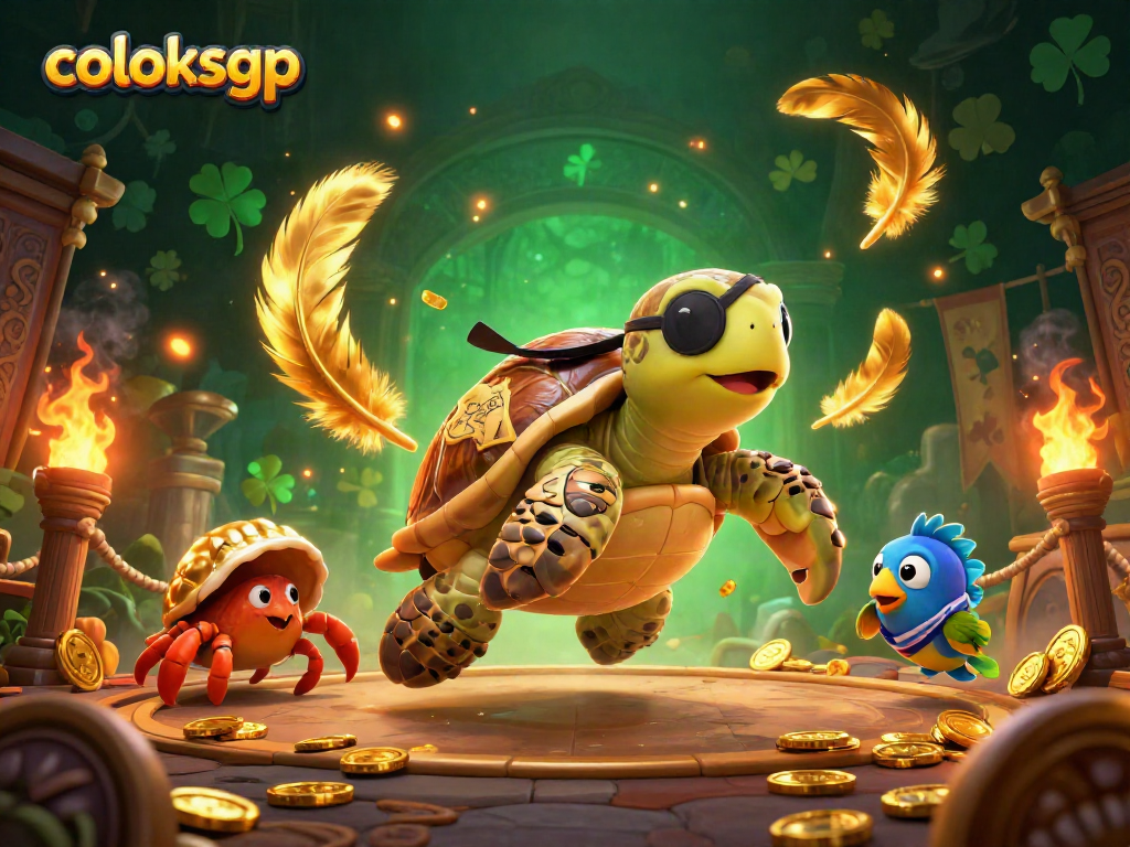 Menangkan hadiah menarik di coloksgp dengan ilustrasi 3D yang menampilkan pemandangan kasino yang meriah.