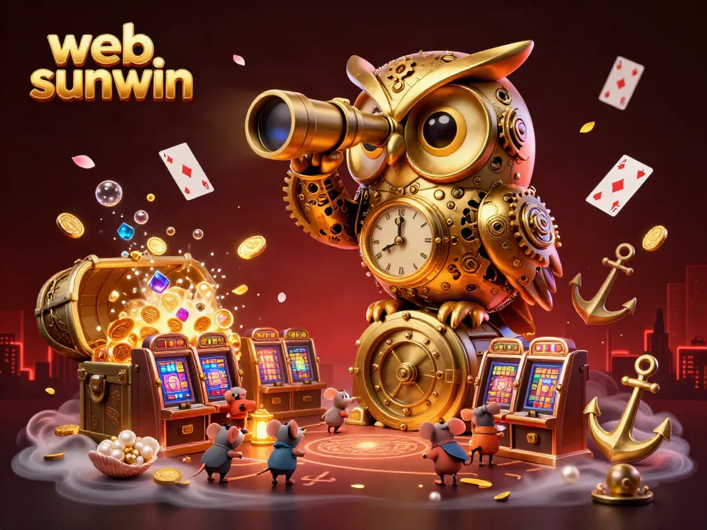 Experience the thrill of web sunwin at a vibrant cartoon casino filled with whimsical elements.
