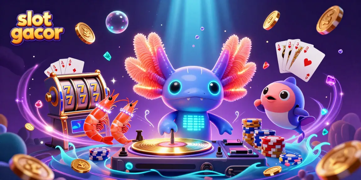 Play slot gacor and win big with vibrant 3D casino illustration featuring vibrant characters and energetic gameplay.