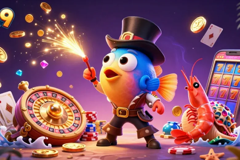 Engage with OK 9's thrilling deep-sea casino adventure featuring glowing treasures and dynamic gaming elements.