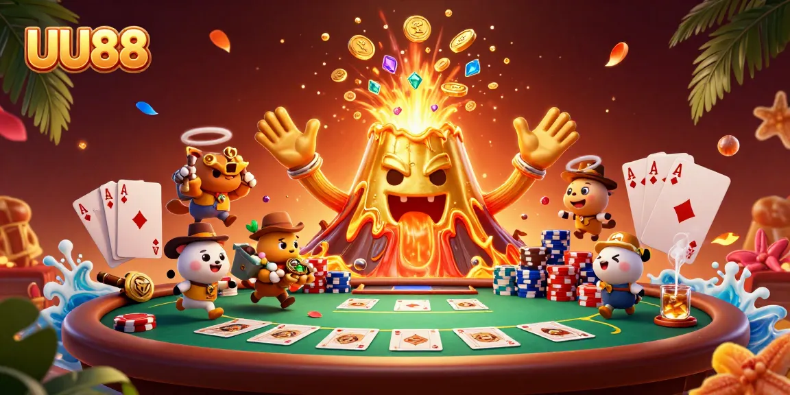 Experience thrilling wins at UU88 with a vibrant casino-themed explosion of treasures.